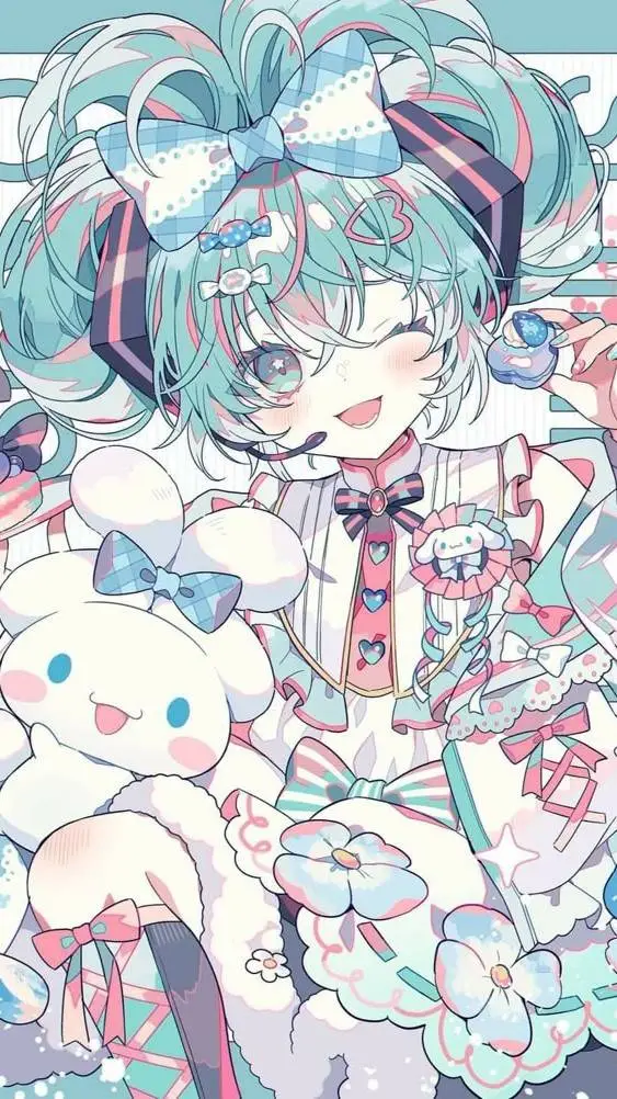 ai character: Hatsune Miku background