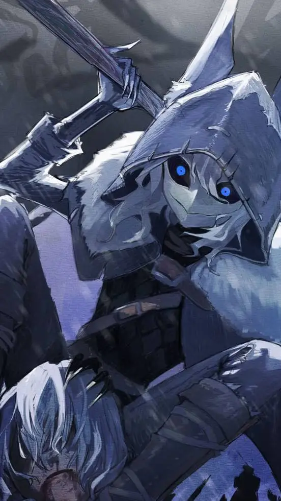 ai character: Snow Hunter  background