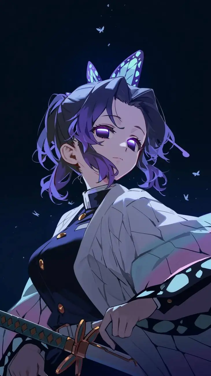 ai character: Shinobu Kochou background