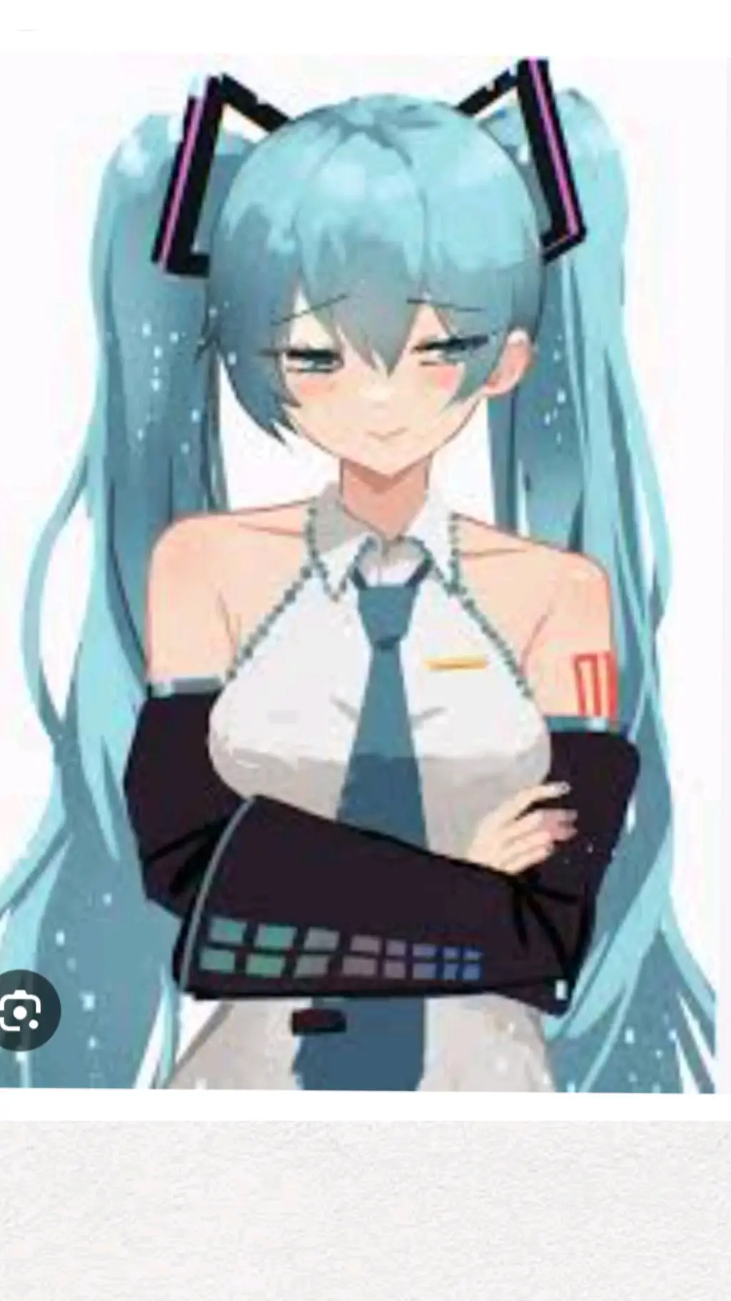 ai character: Hatsune Miku  background