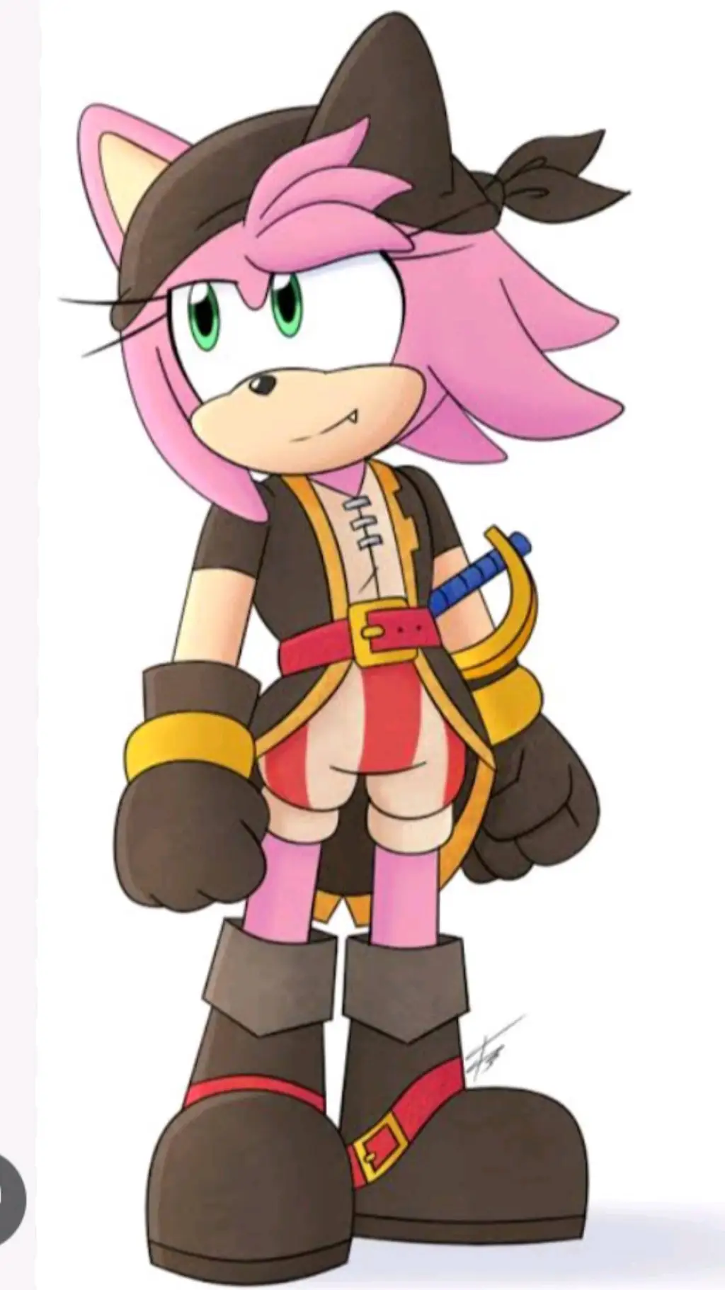 ai character: rosa negra background