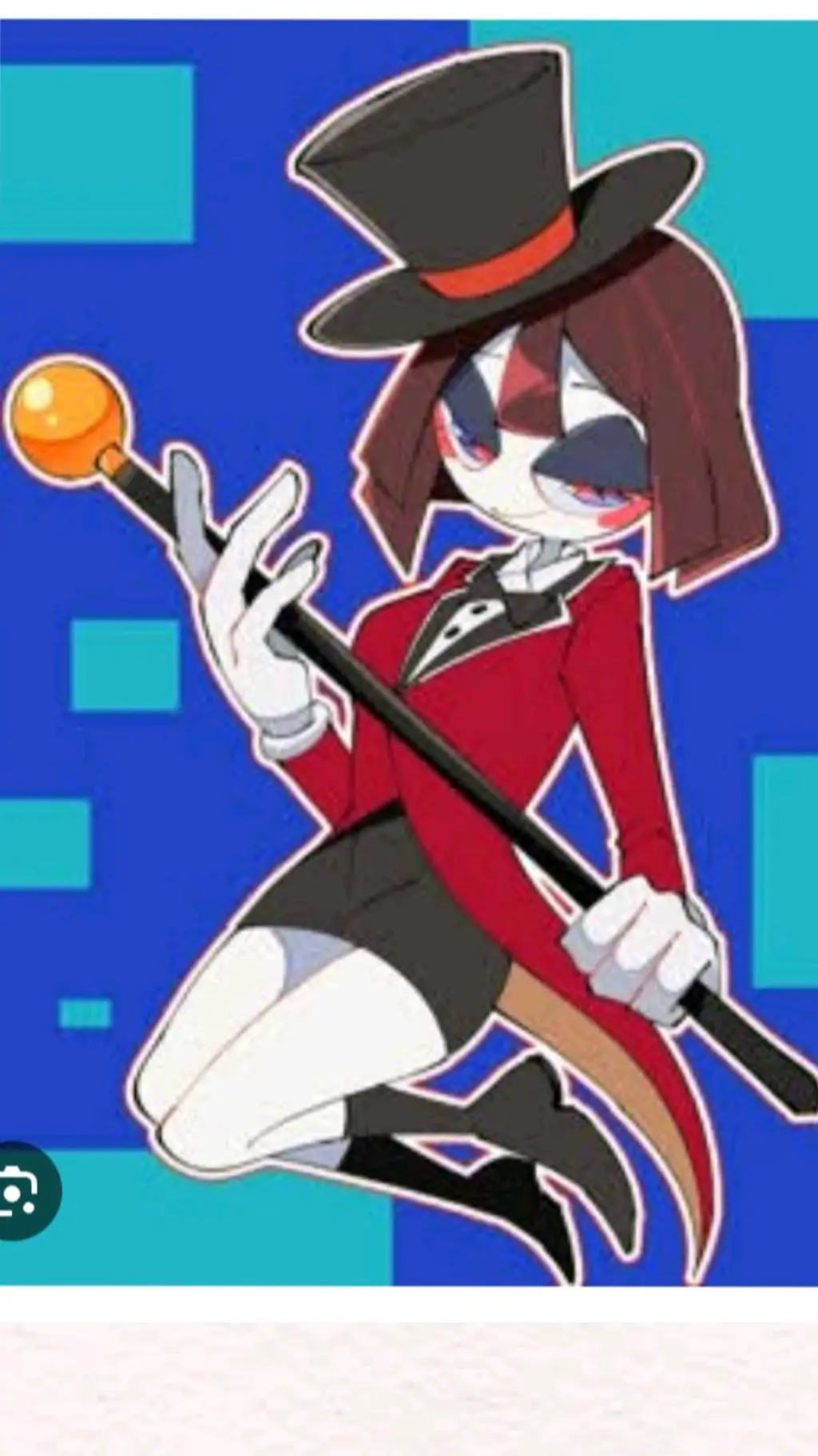 ai character: pomni la caine  background