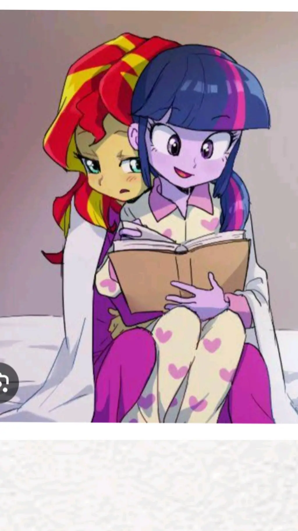 ai character: twilight y sunset  background