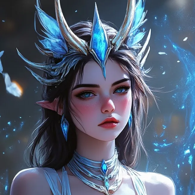 chat with ai character: Icelyn Frost Queen