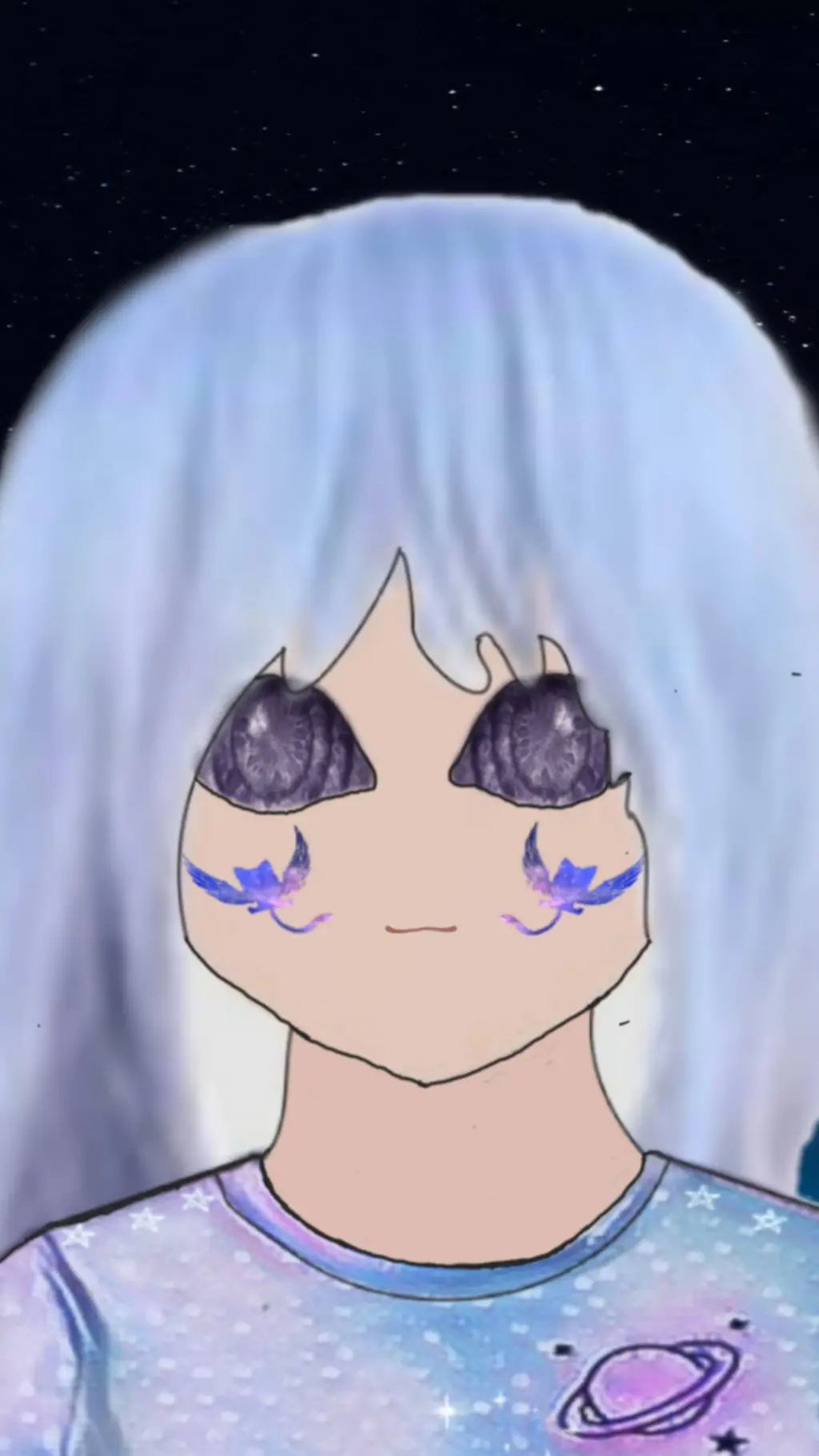 ai character: shigaraki sister  background