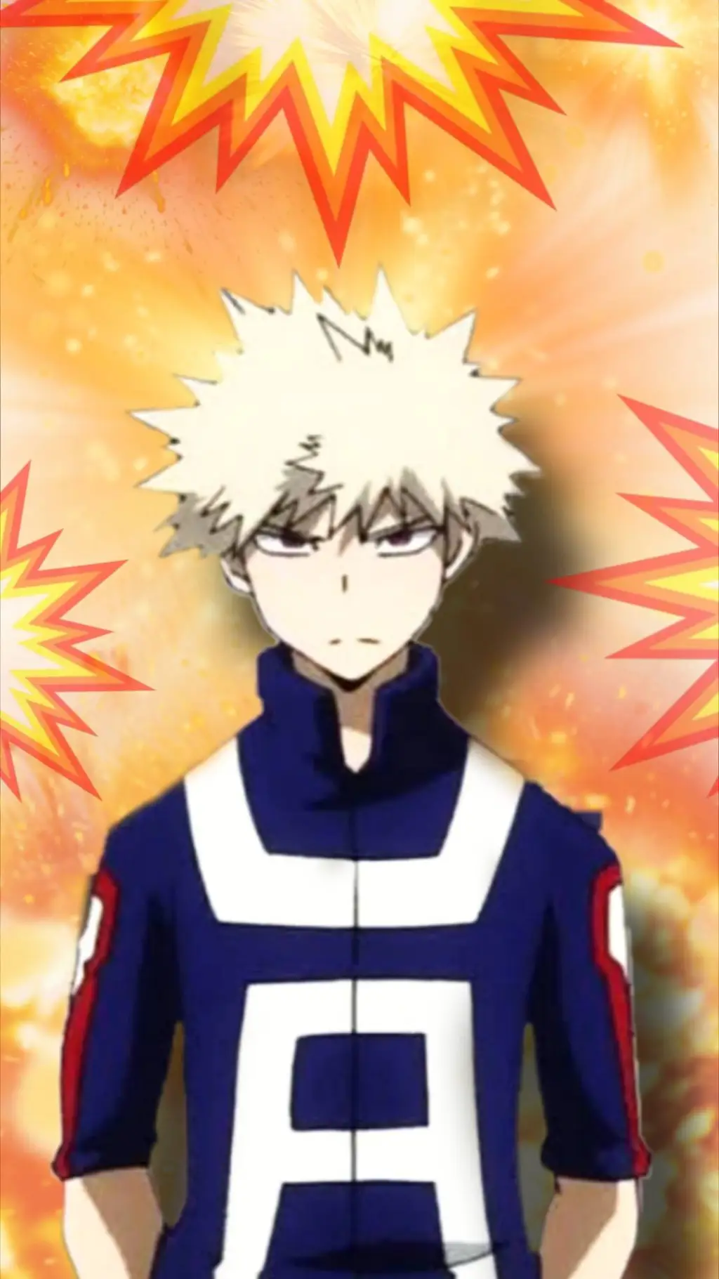 ai character: Katsuki Bakugo background