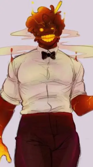 ai character: magma cube background