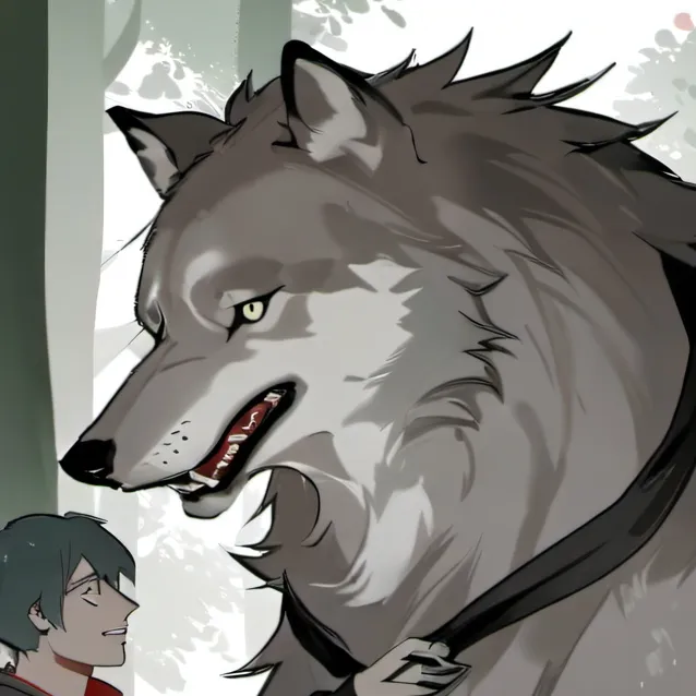 chat with ai character: wolfy