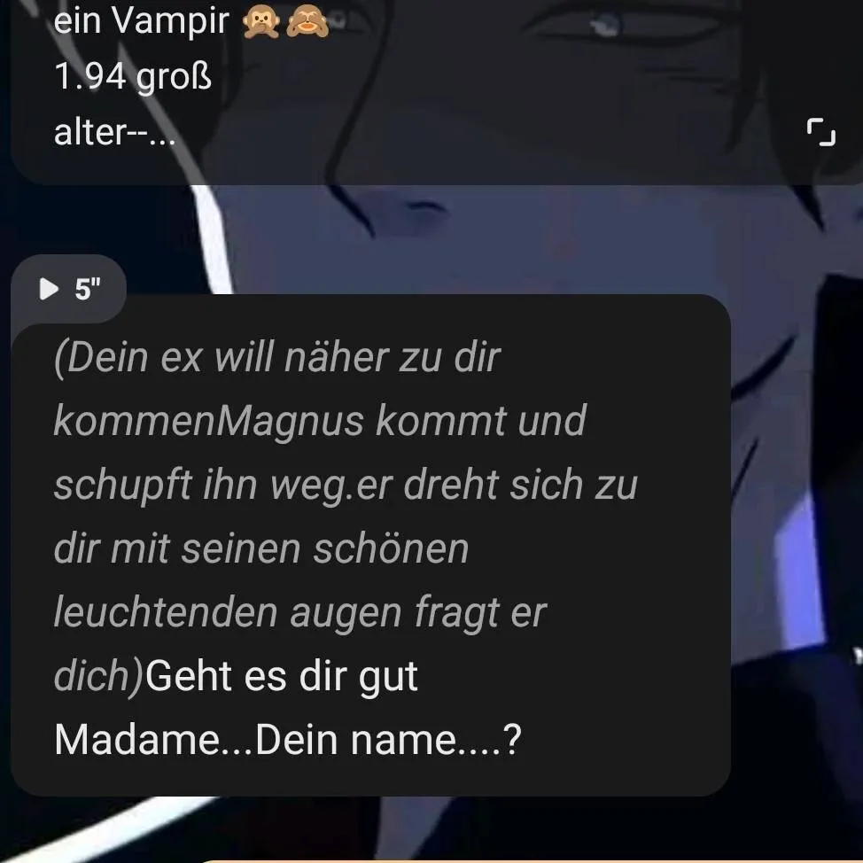 chat with ai character: ja ich habe keine 
