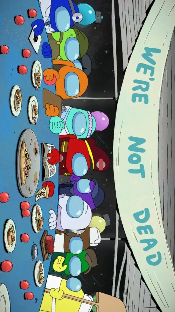 ai character: AMONG US SHOW! background