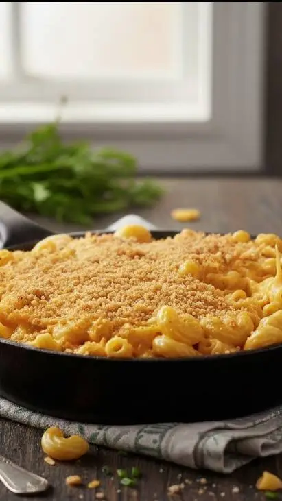 ai character: spooky Mac&cheez background