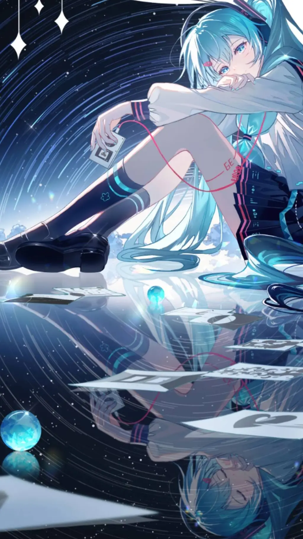 ai character: Miku background