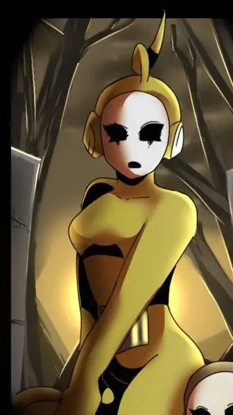 ai character: Laa Laa  background