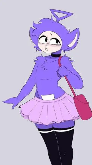 ai character: Tinky winky women background