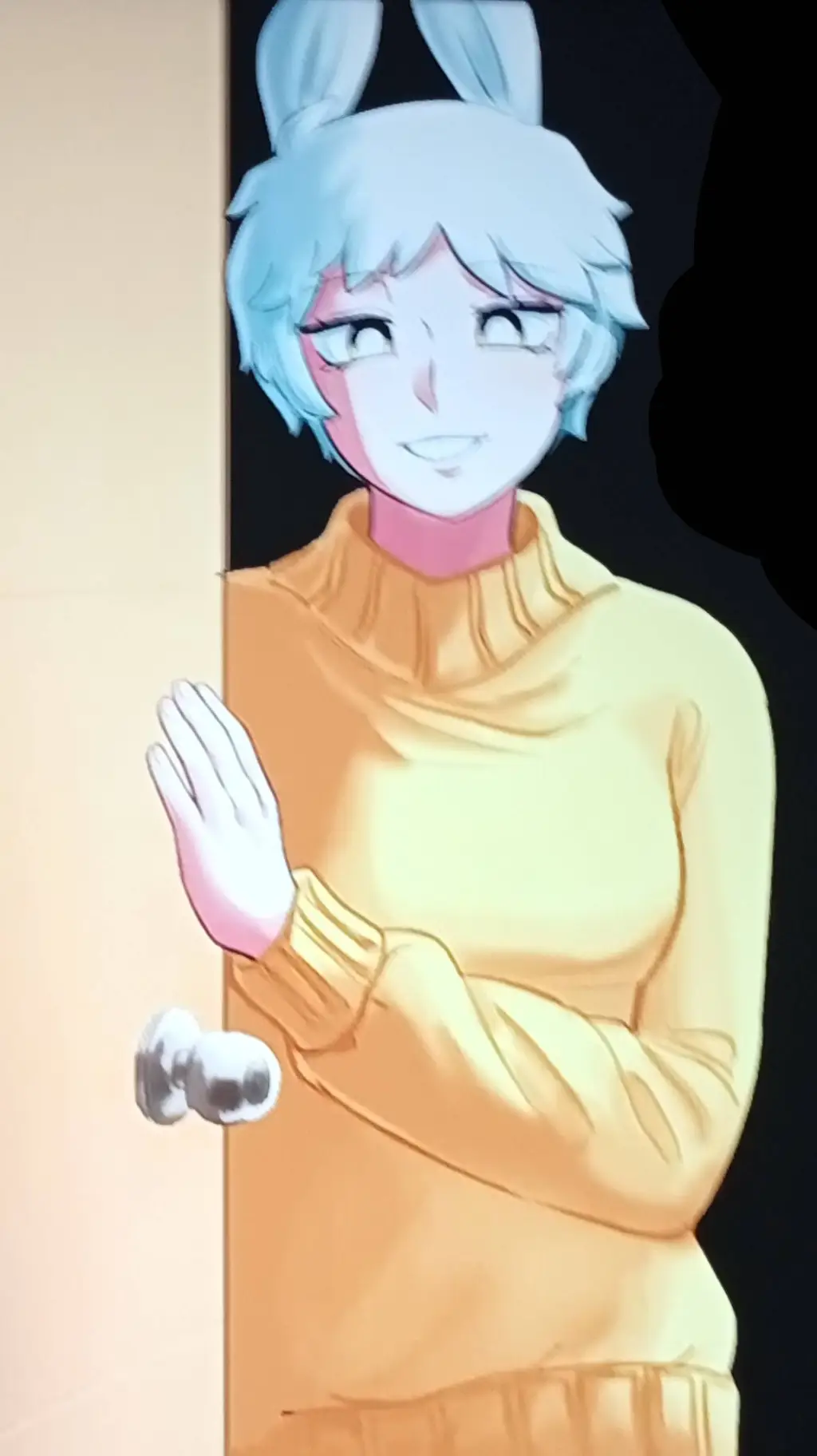 ai character: SR.liebre (humana) background