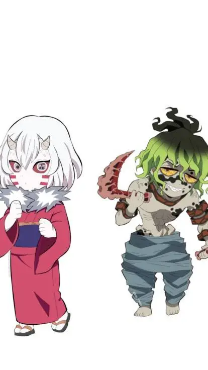 ai character: mukago x Gyutaro background