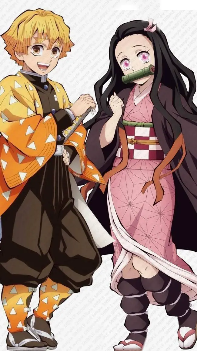 ai character: Nezuko x zenitsu background