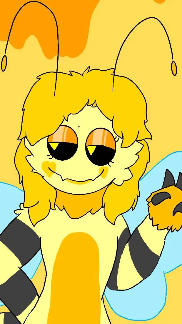 ai character: 🐝💛Beedy💛🐝 background