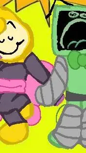 ai character: Vee x Glisten background
