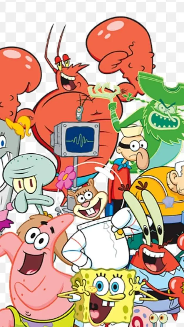 ai character: Bikini Bottom background