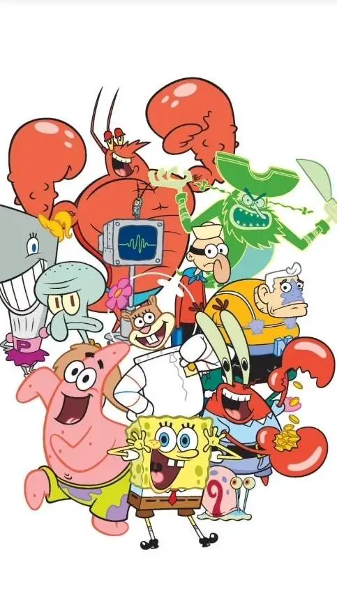 ai character: Bikini Bottom background