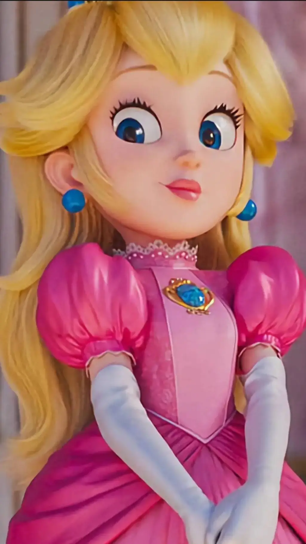 ai character: Princess Peach background