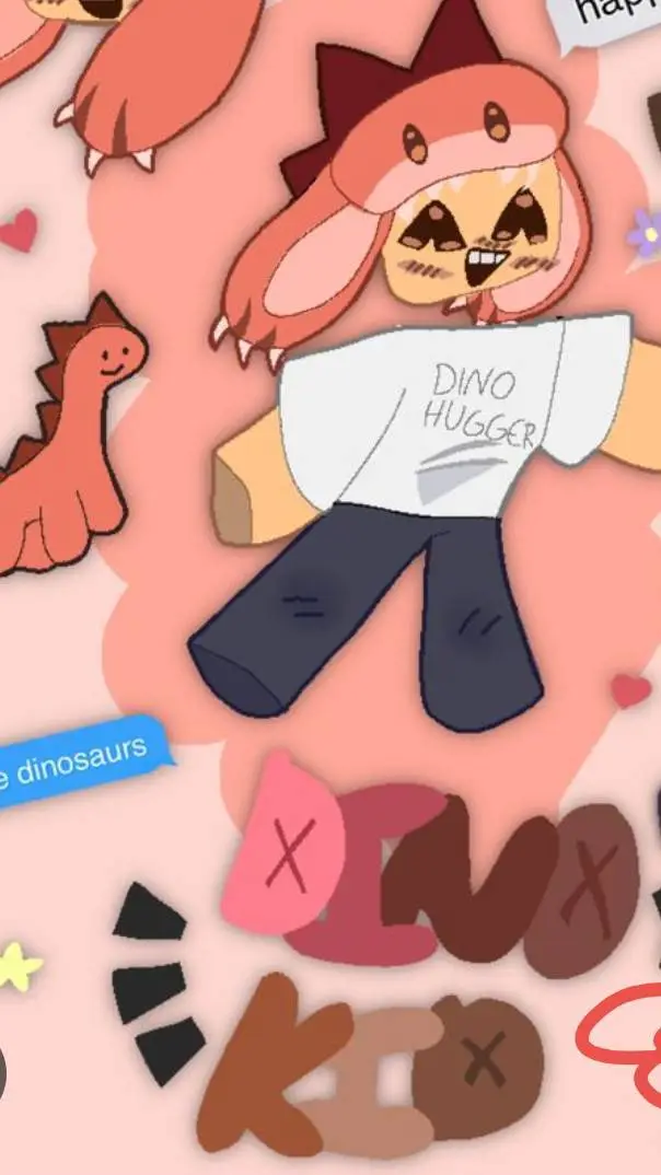 ai character: dino kid background