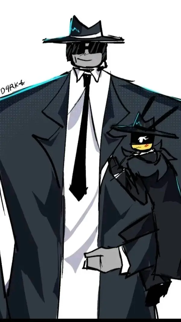 ai character: DOUBLEFEDORA background