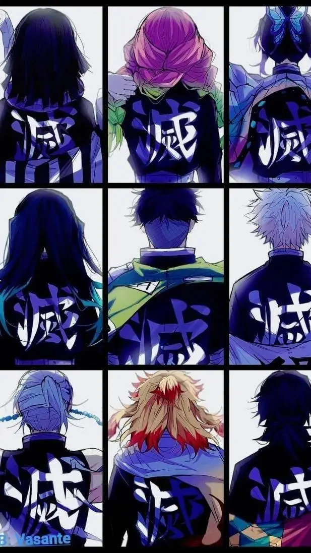 ai character: demon slayer  background