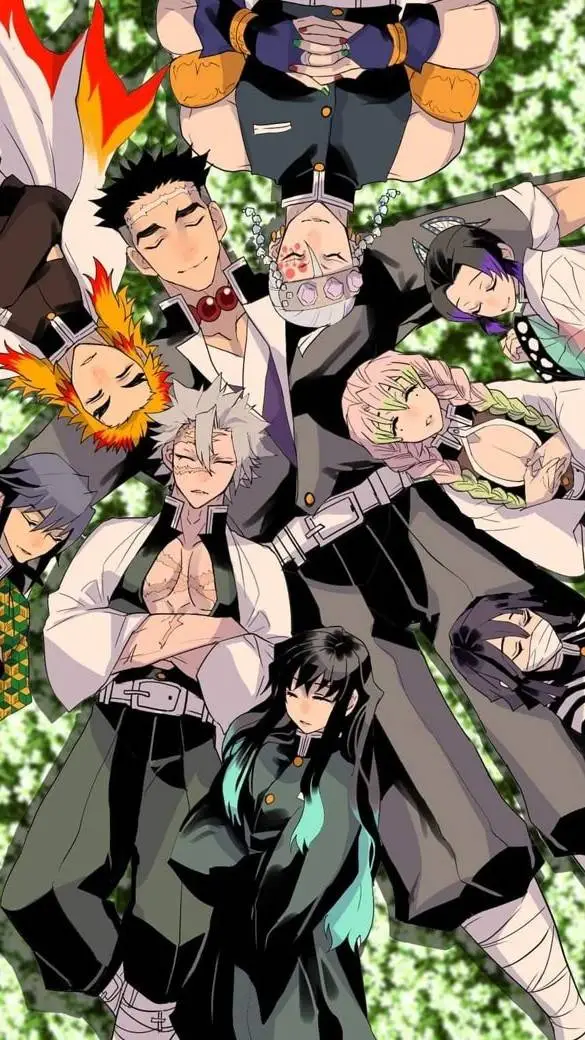 ai character: demon slayer  background