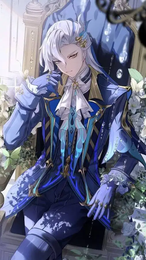 ai character: Neuvillette  background