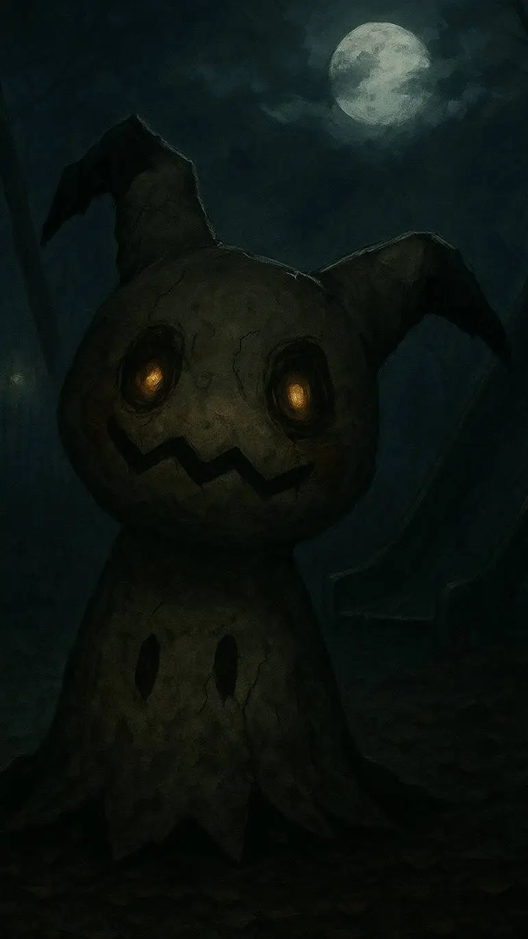 ai character: mimikyu  background
