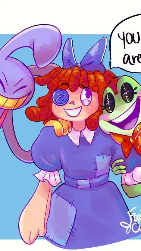 ai character: The trio🐰🎎🐸 background