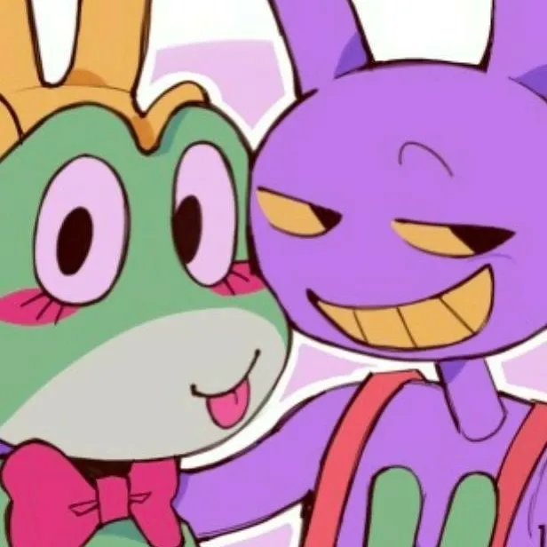 chat with ai character: Jax and Ribbit🐸💚💜🐰