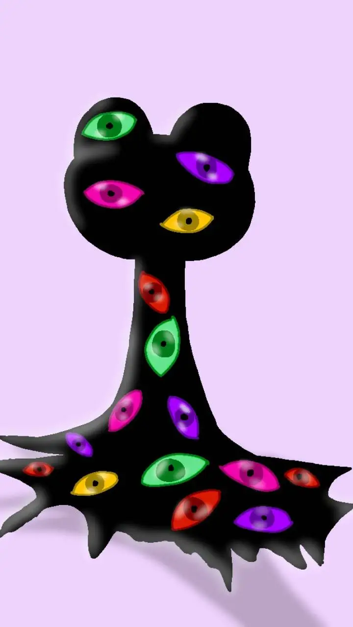 ai character: Ribbit..?😰 background