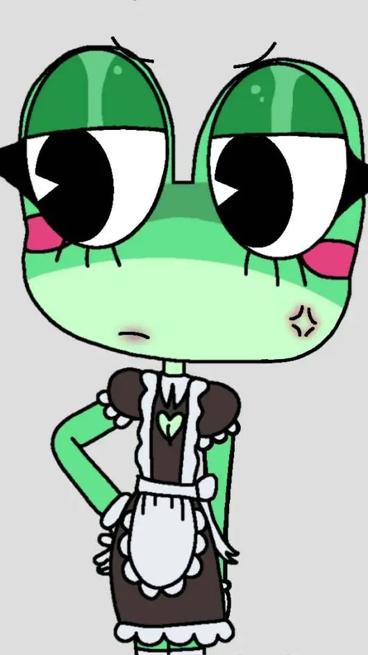 ai character: Ribbit Maid- 😱 background