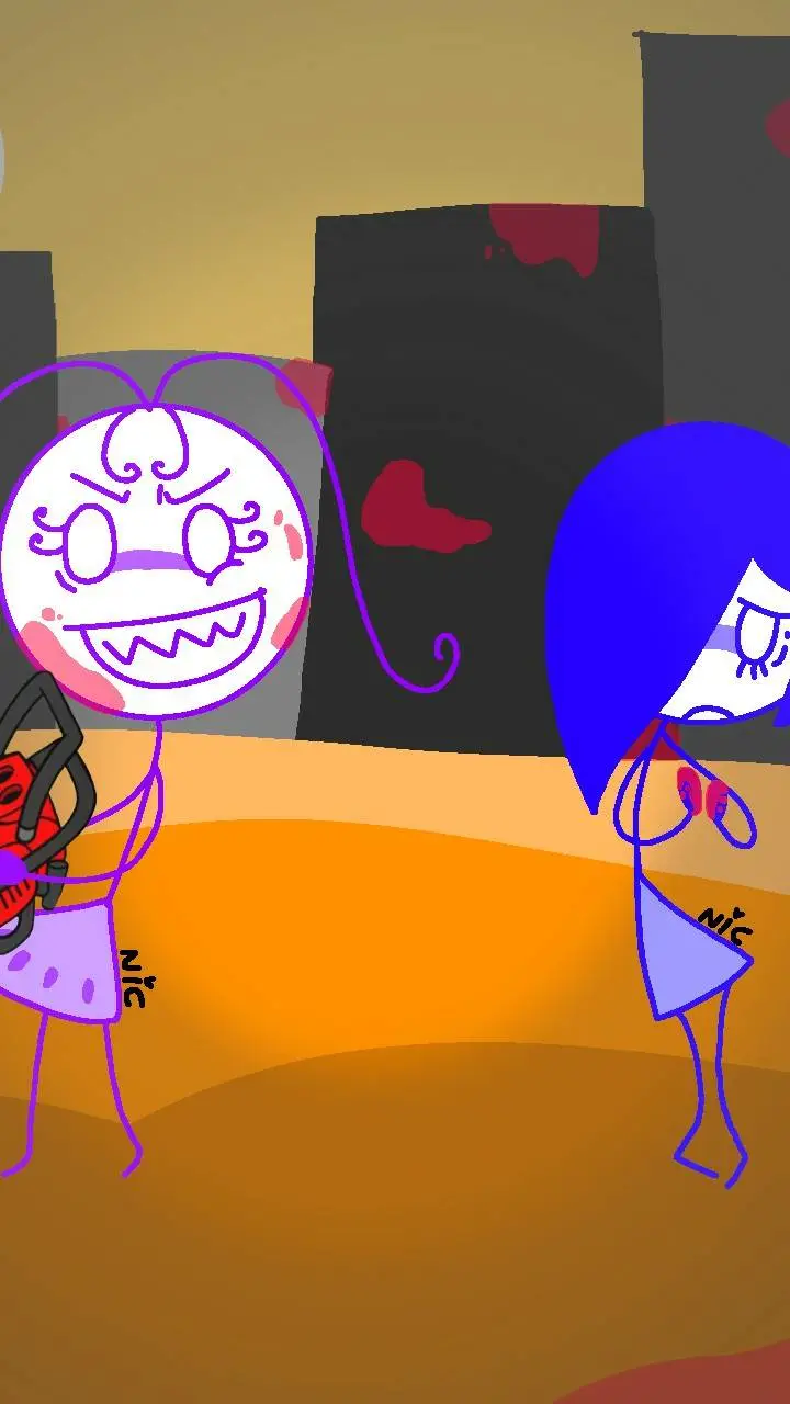ai character: Elizabeth&Eliza💙💜 background