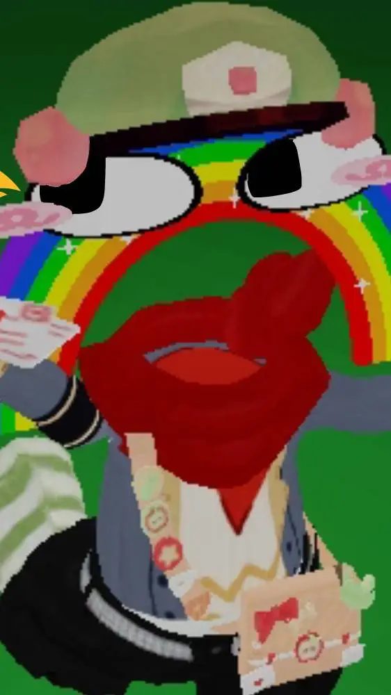 ai character: 🌈R41NB34M!💌 background