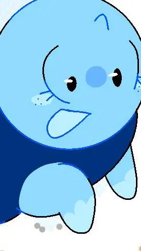ai character: 🔷️Blue Bean!🔷️ background