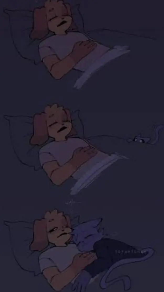 ai character: catnapxdogday background