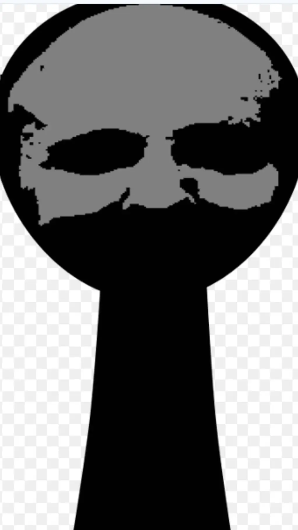 ai character: black background