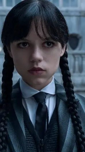 ai character: Wednesday addams  background