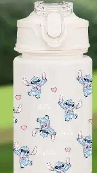 ai character: stitch water bottl background