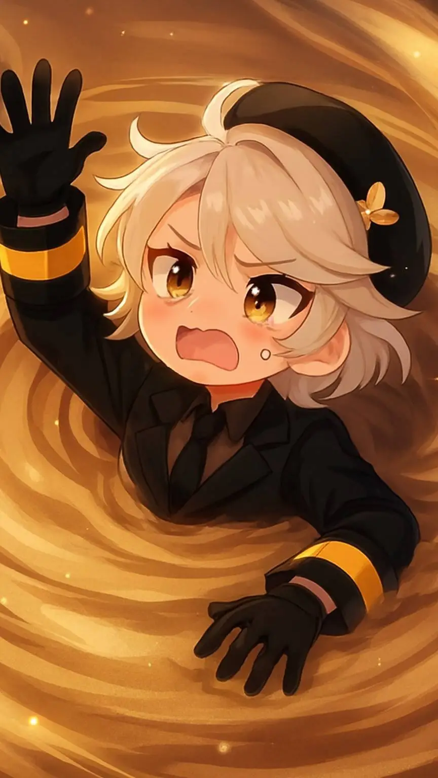 ai character: N as a girl background