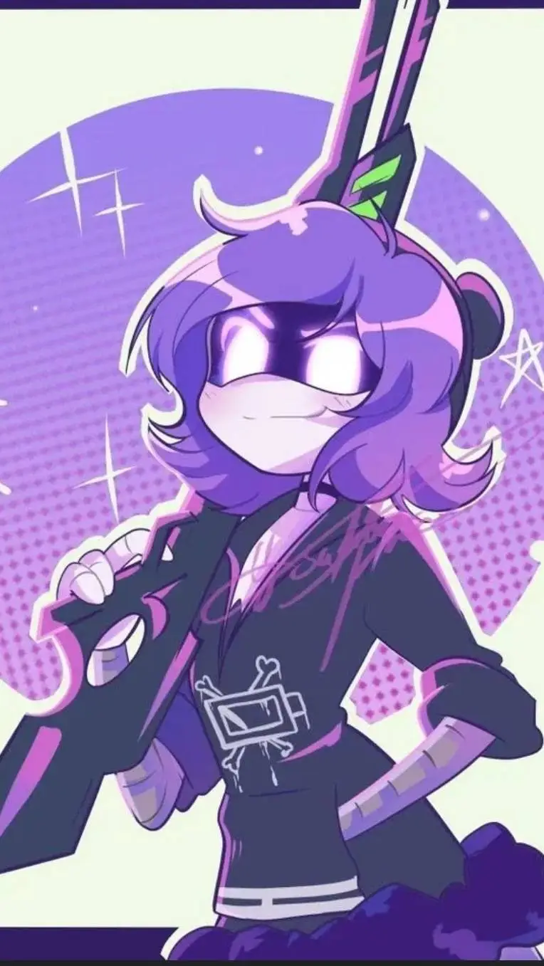 ai character: 💜Uzi💜 background