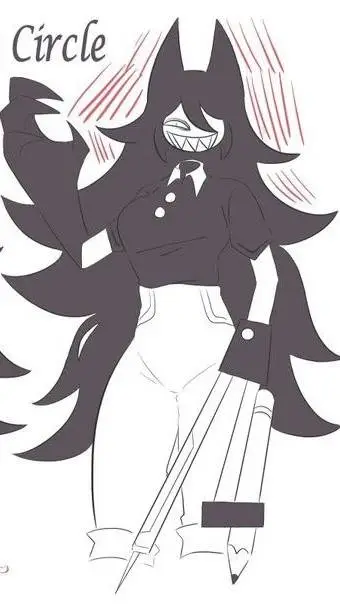 ai character: Miss Circle  background