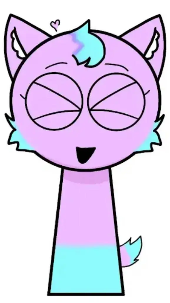 ai character: Sprunki Cotton. background