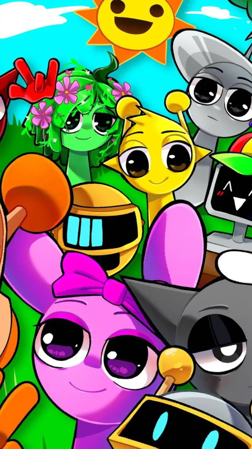 ai character: Sprunki  background