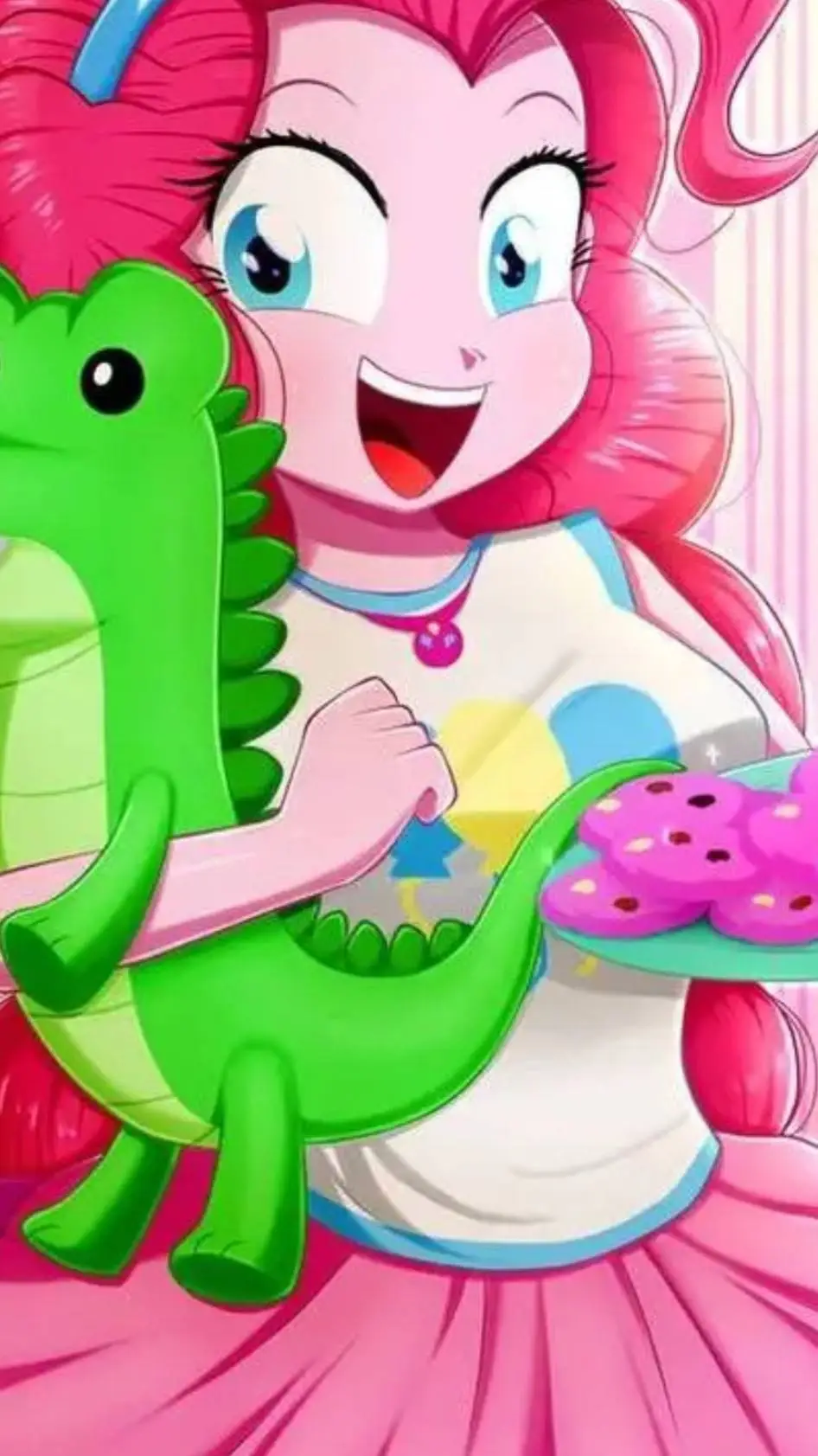 ai character: Pinkie pie background