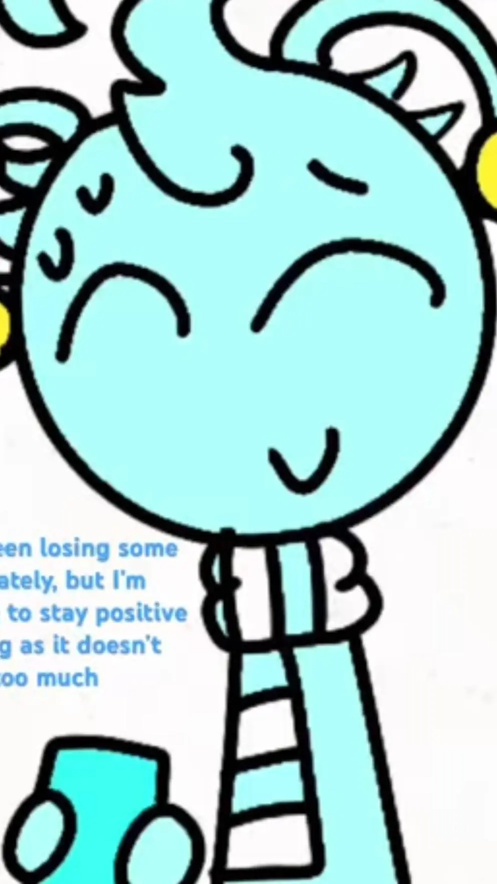 ai character: Sky sing bad apple background